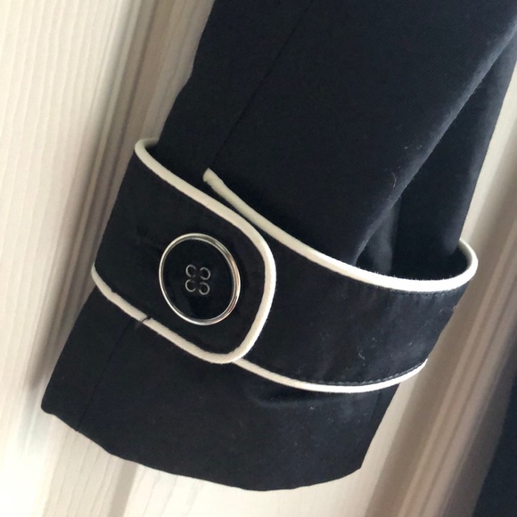 Tommy Hilfiger black and white Trench Coat - Picture 3 of 6